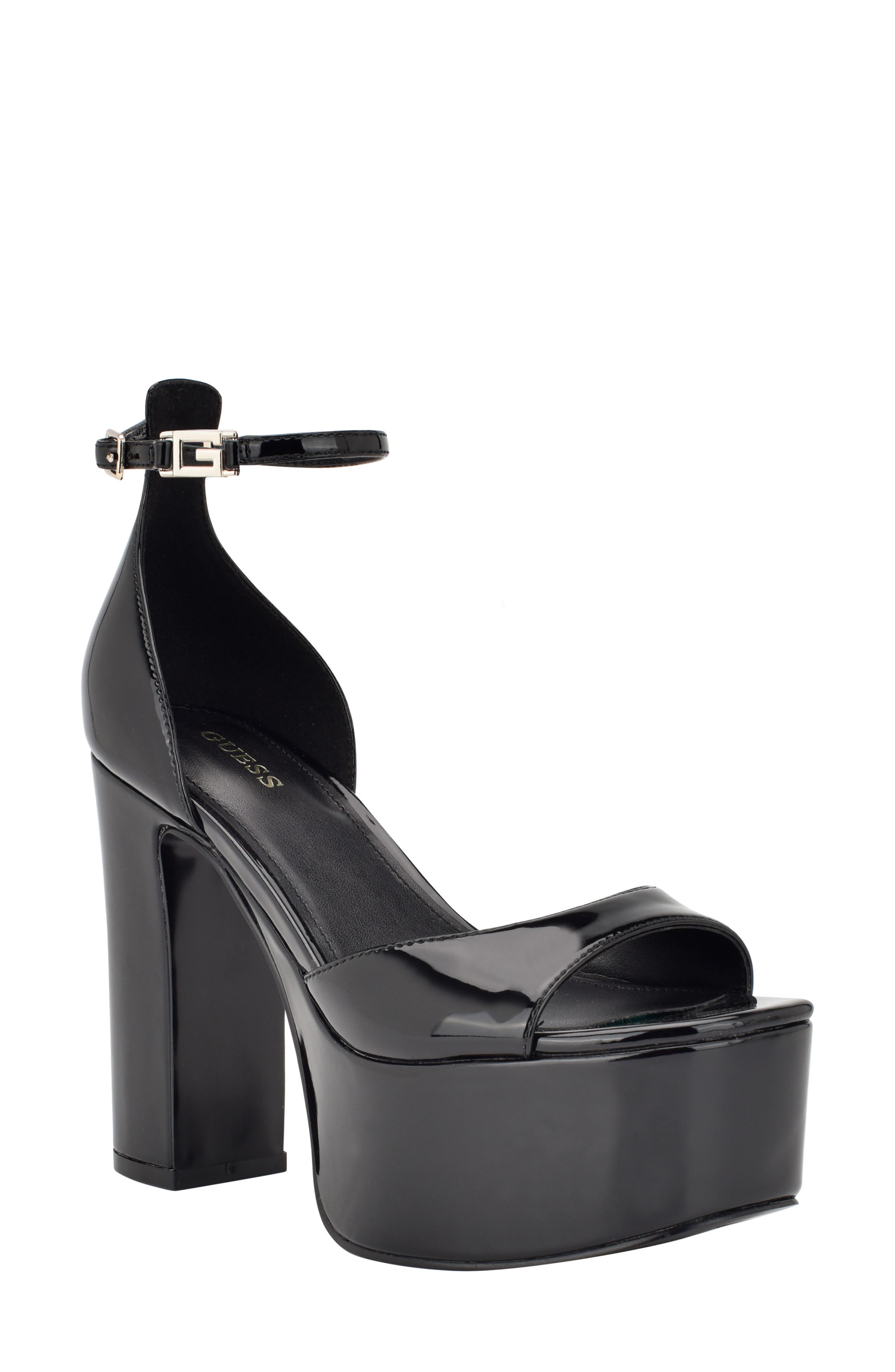 GUESS Selima Ankle Strap Platform Sandal, Main, color, 