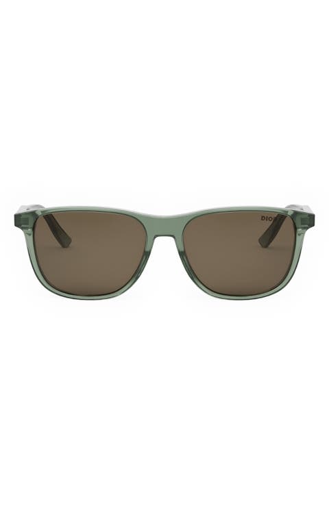 InDior S3I 56mm Rectangular Sunglasses