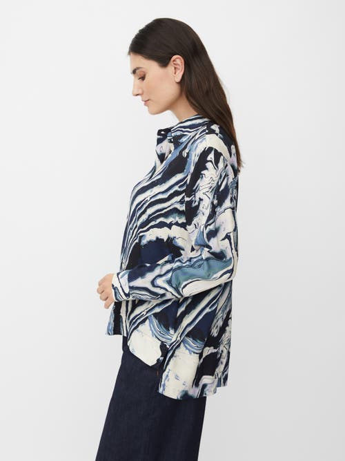 Masai Copenhagen Maimanja Long Sleeve Collared Shirt In Multi