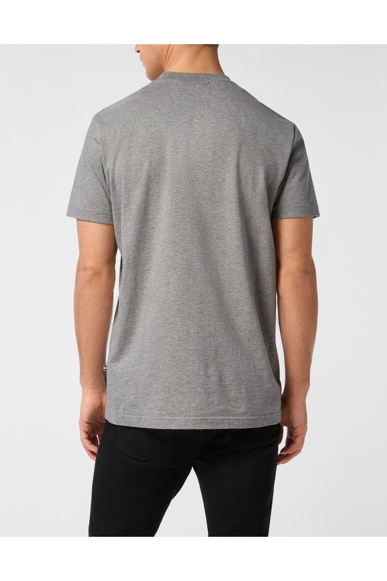 T-Shirt Round Neck Ss Signature Men, Alternate, color, grey