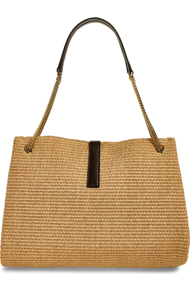 FERRAGAMO Mia Raffia Tote, Alternate, color, Naturale Testa Di Moro