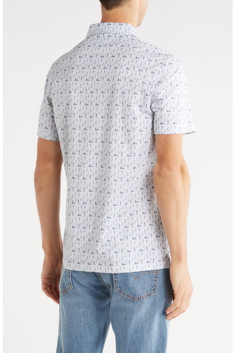 Stretch OoohCotton® Knit Polo, Alternate, color, STONE