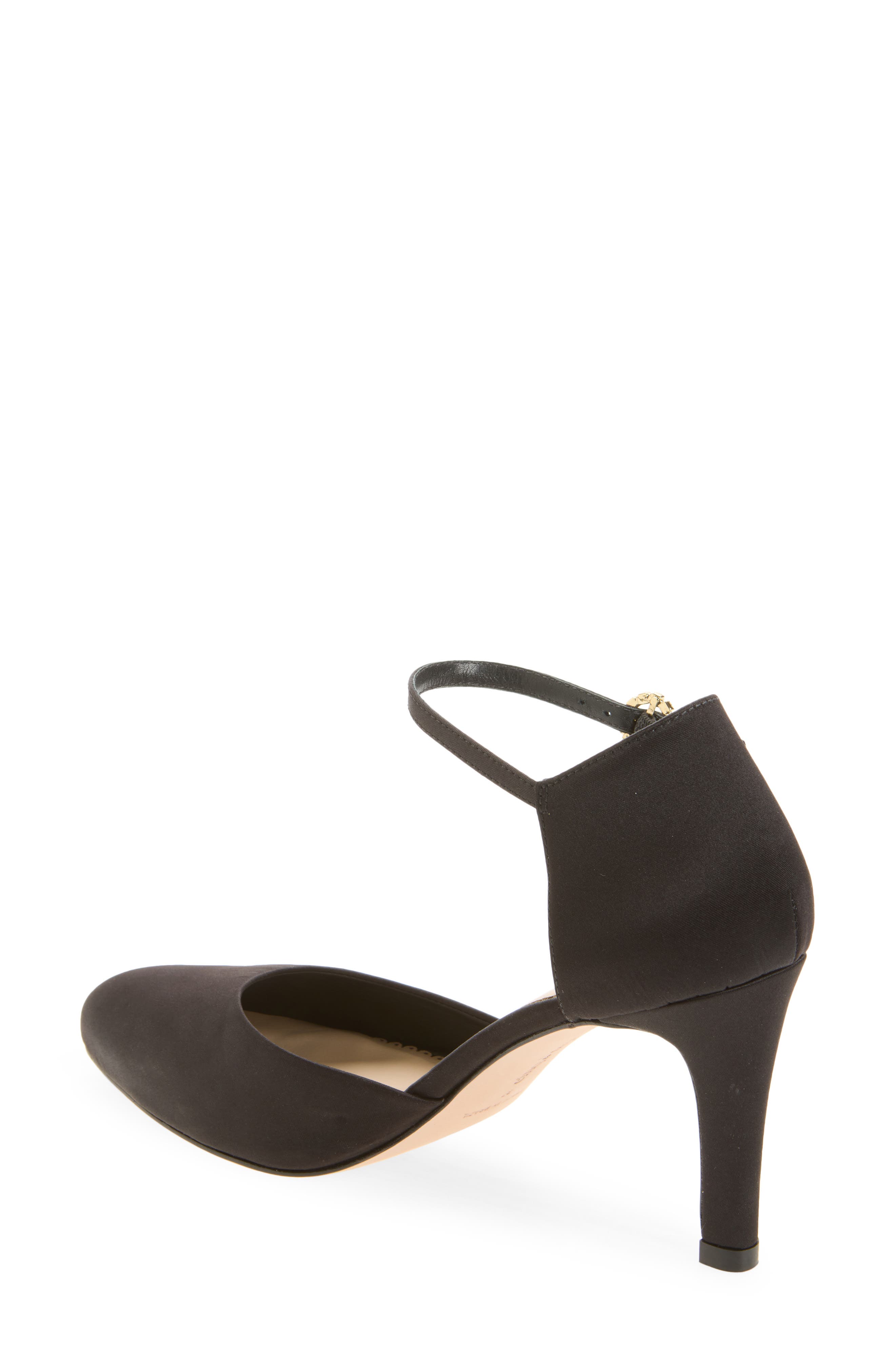 Mariana Satin Pump, Alternate, color, BLACK