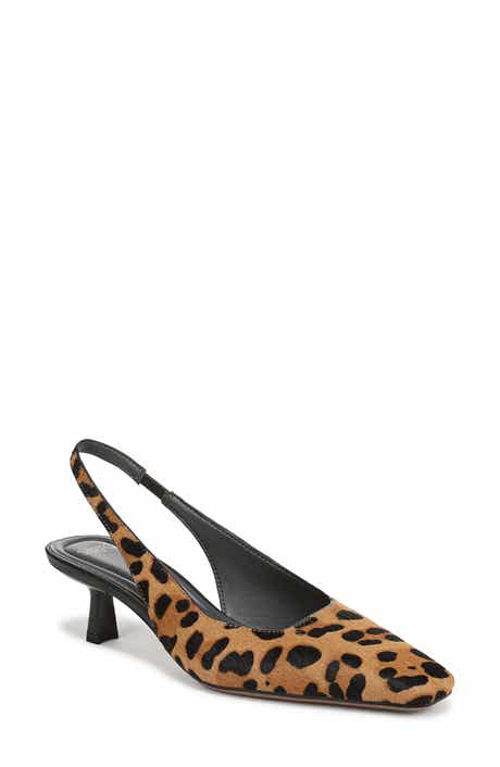 SARTO by Franco Sarto Raven Genuine Calf Hair Slingback Kitten Heel Pump