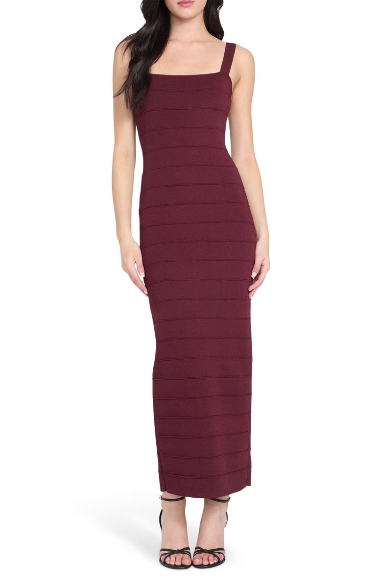 GUESS Esme Sleeveless Bandage Maxi Dress, Main, color, Red