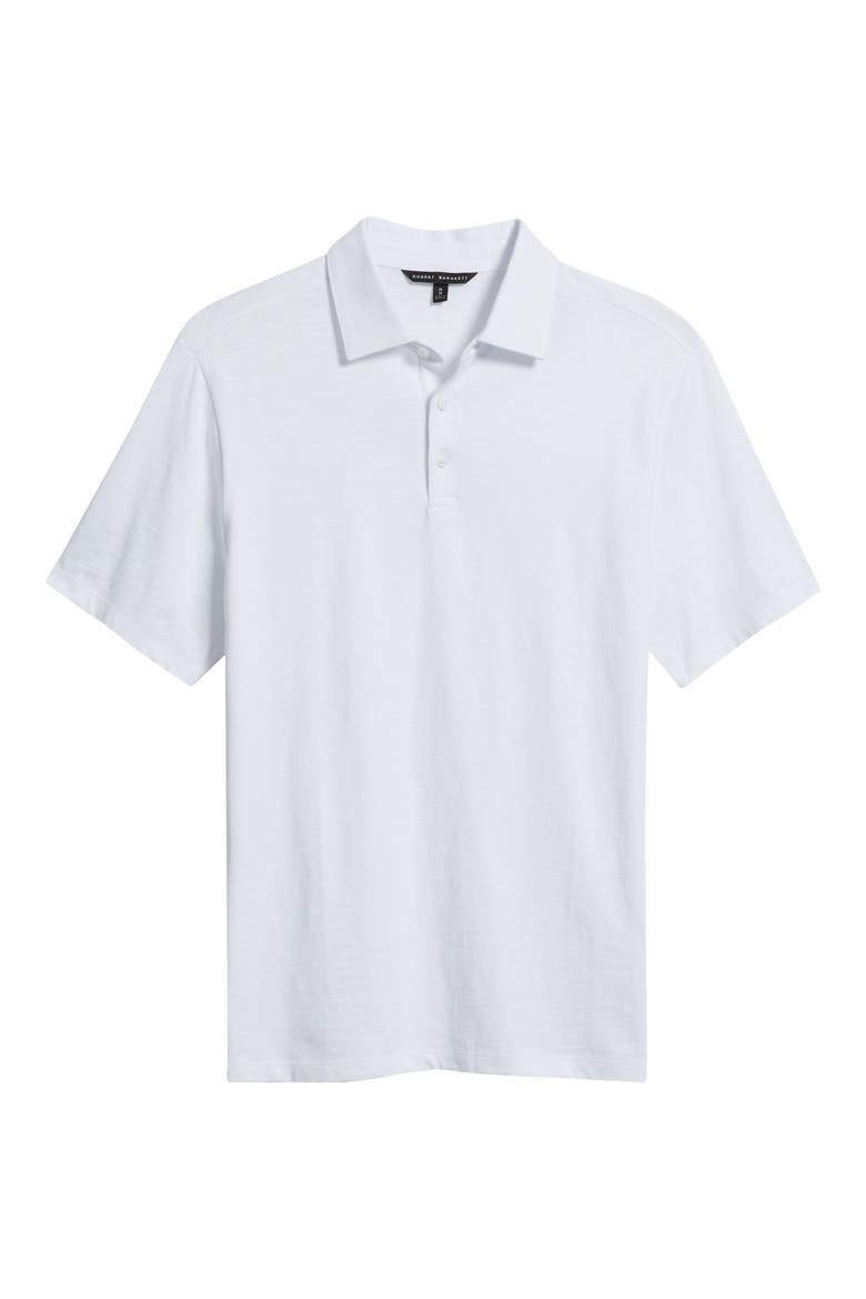 Brightwood Slub Cotton Polo, Alternate, color, WHITE