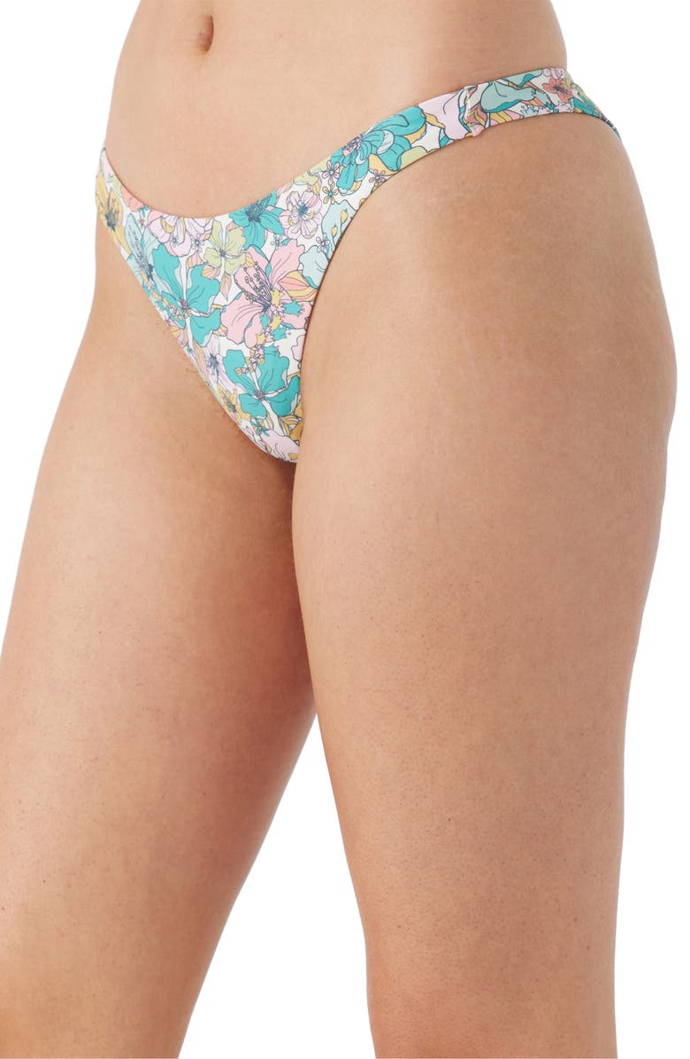 O'Neill Janis Floral Hermosa Bikini Bottoms, Alternate, color,