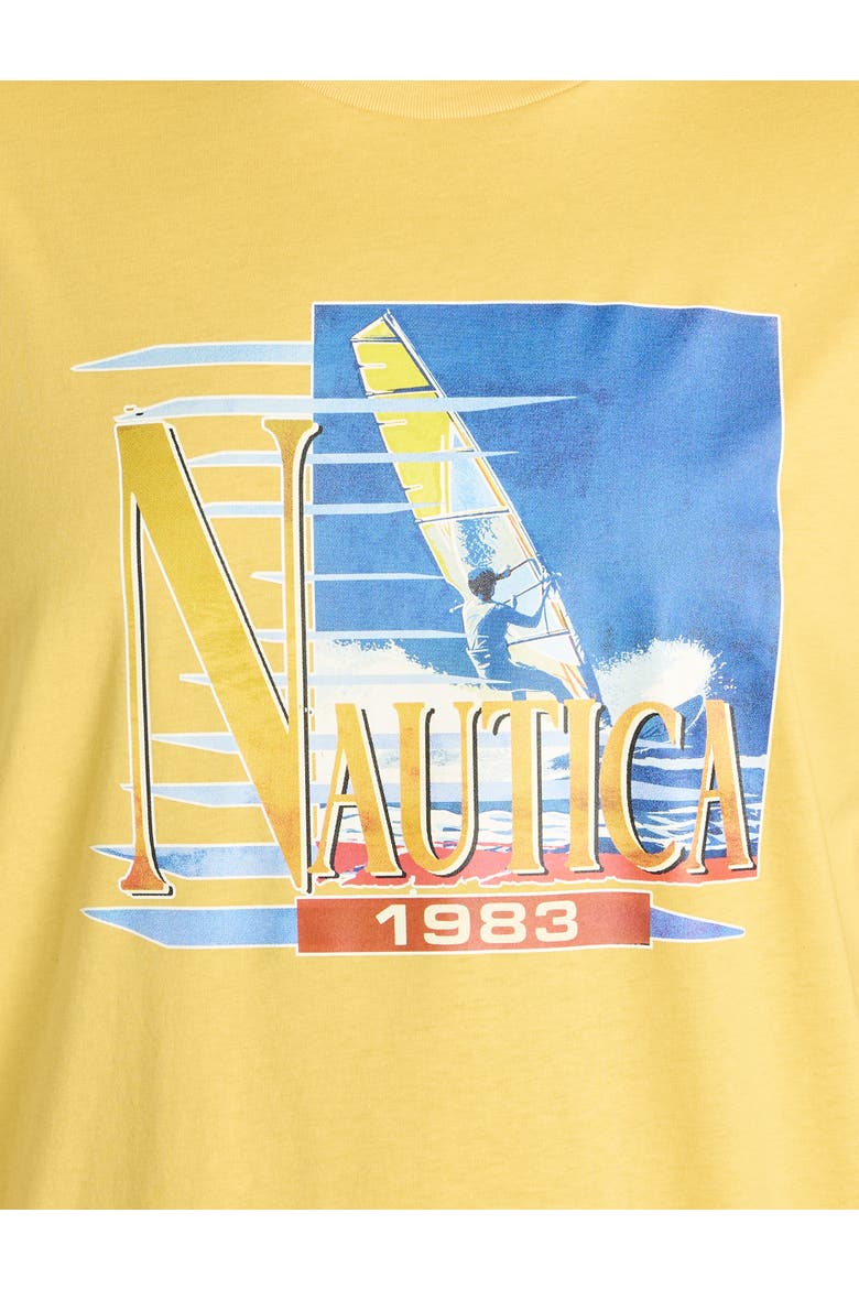 Big & Tall Windsurfing Graphic Tee, Alternate, color, DAFFODIL