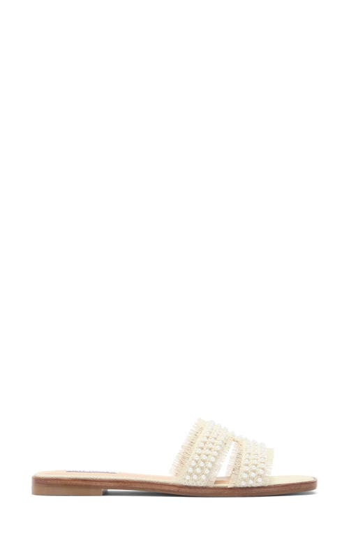 Steve Madden Hazel Slide Sandal In Pearl