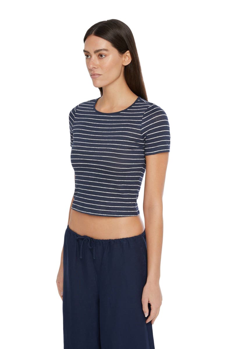 Onia Linen Jersey Baby Tee, Alternate, color, 