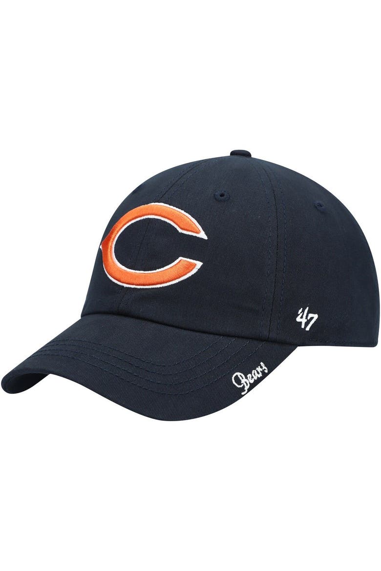 Women's '47 Navy Chicago Bears Miata Clean Up Primary Adjustable Hat, Main, color, Navy