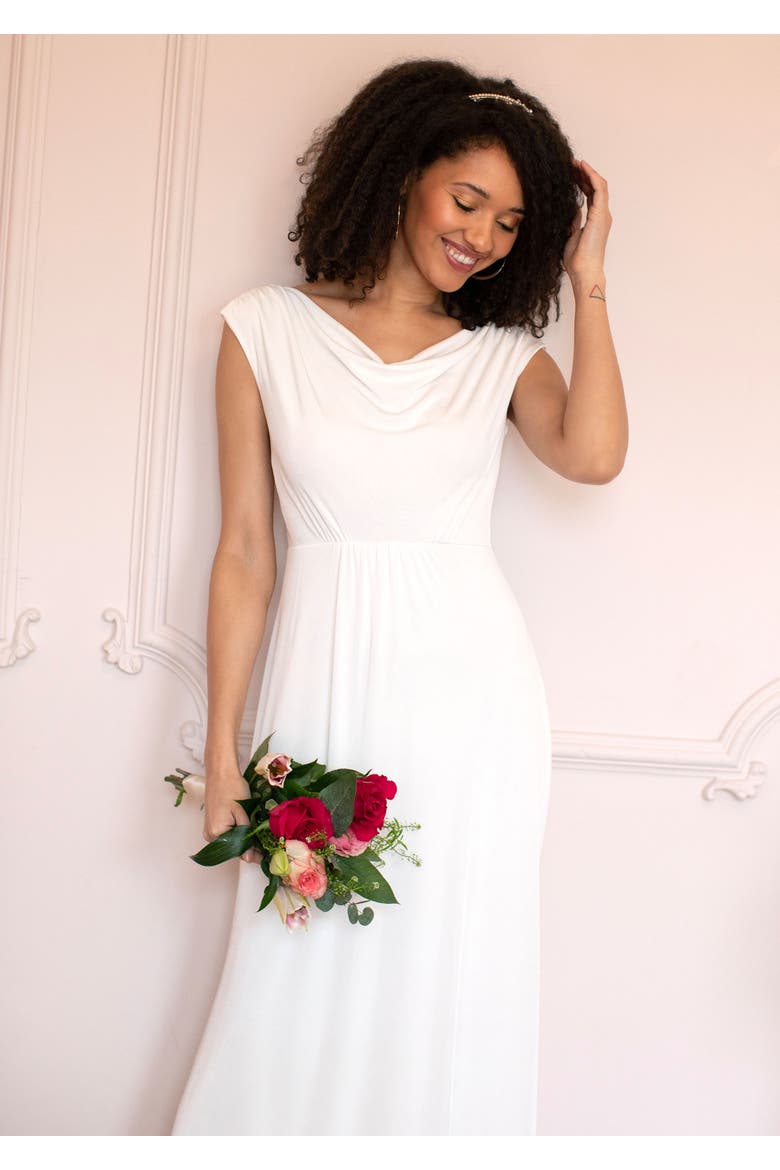 Cruise Cowl Neck Maxi Dress, Alternate, color, Ivory