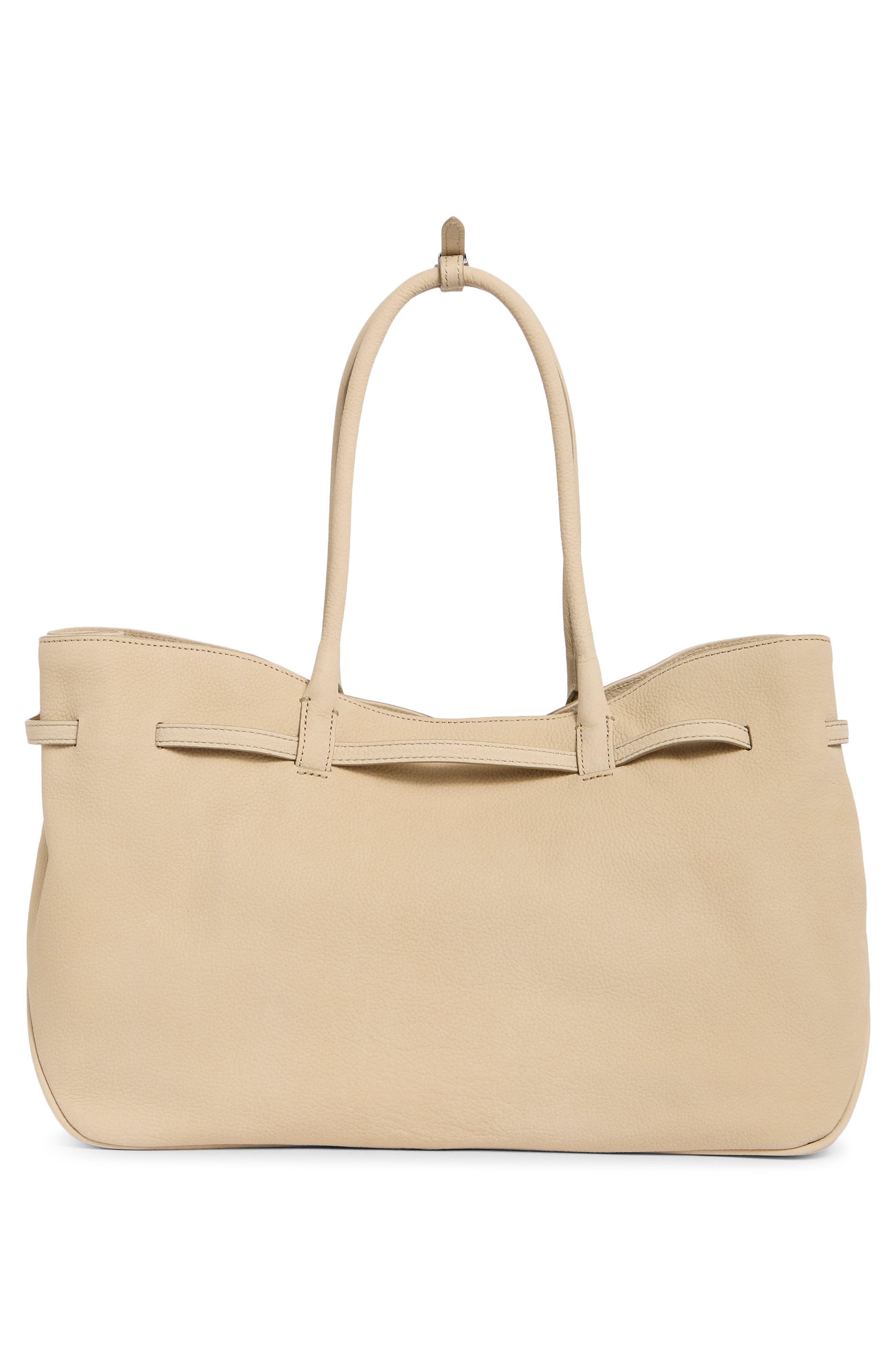 Grandma Large Buckle Suede Shoulder Bag, Alternate, color, BEIGE NUBUCK