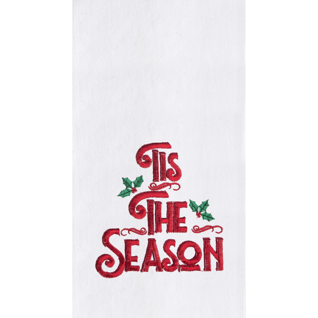 C & F Home C&f Home Tis The Season Towel In White