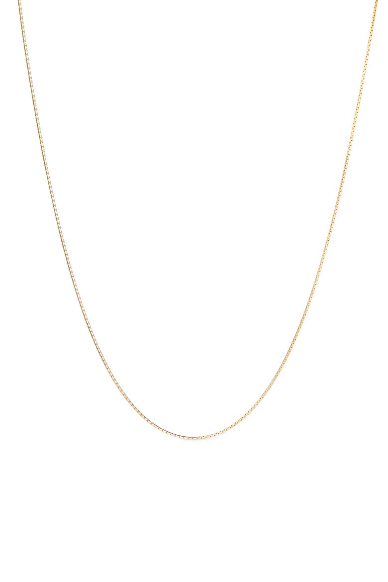 Solid Yellow Gold - Silk Chain Necklace, Main, color, Gold