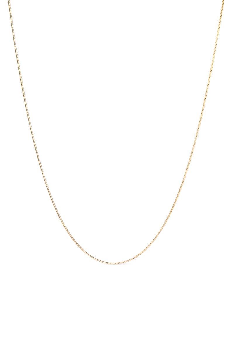 Ana Luisa Solid Yellow Gold - Silk Chain Necklace, Main, color, Gold