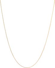 Ana Luisa Solid Yellow Gold - Silk Chain Necklace