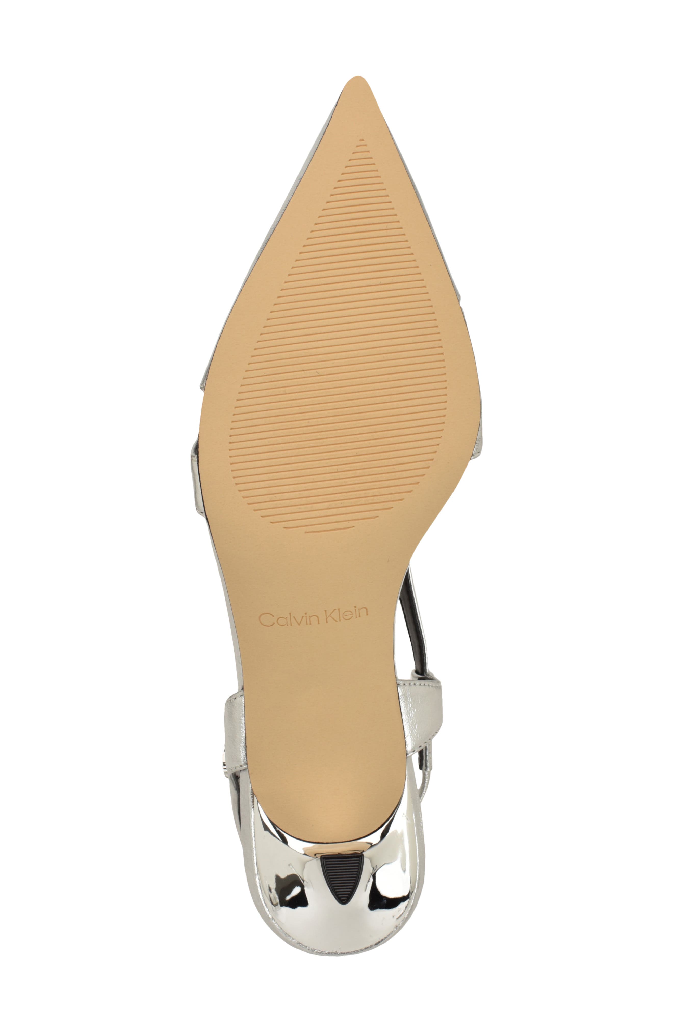 Calvin Klein Arlanna Slingback Pointed Toe Kitten Heel Pump, Alternate, color, 