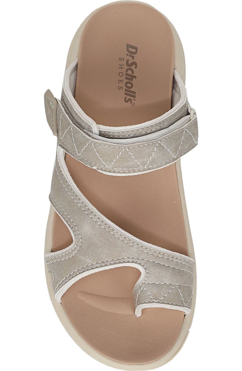 Dr. Scholl's Island Breeze Slide Sandal, Alternate, color, Oyster Grey Faux Leather