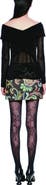 Anna Sui Velvet Mesh off the Shoulder Top