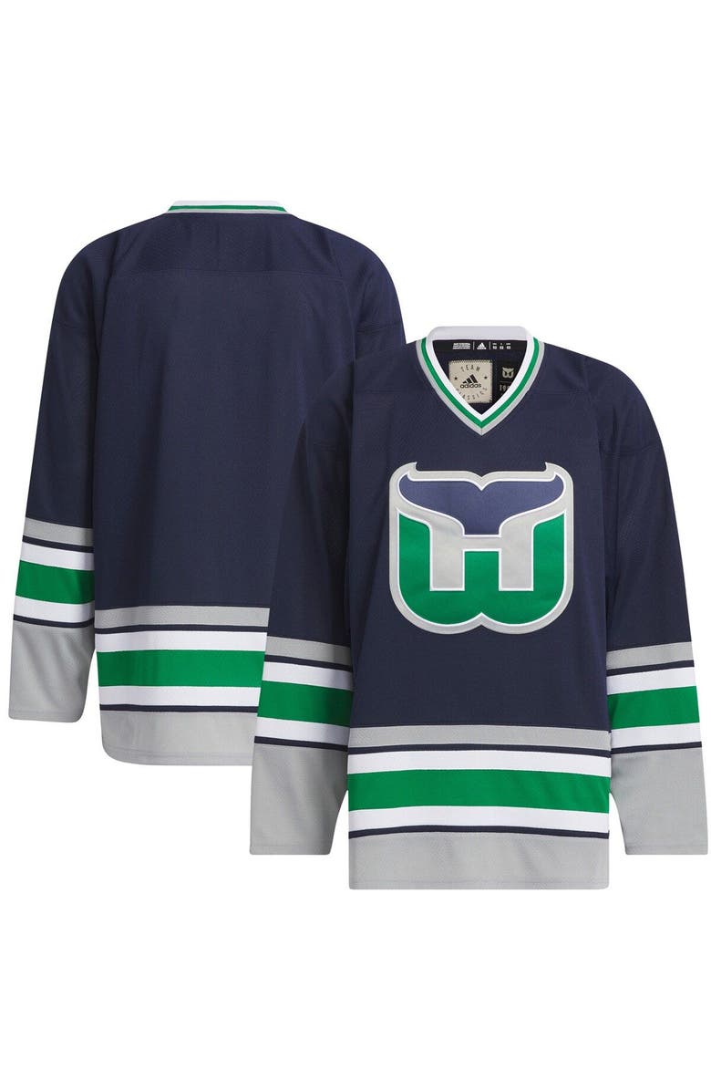 adidas Men's adidas  Navy Hartford Whalers Team Classic Jersey, Main, color, 