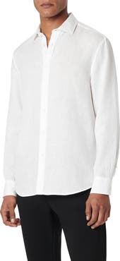 Bugatchi Axel Linen Button-Up Shirt