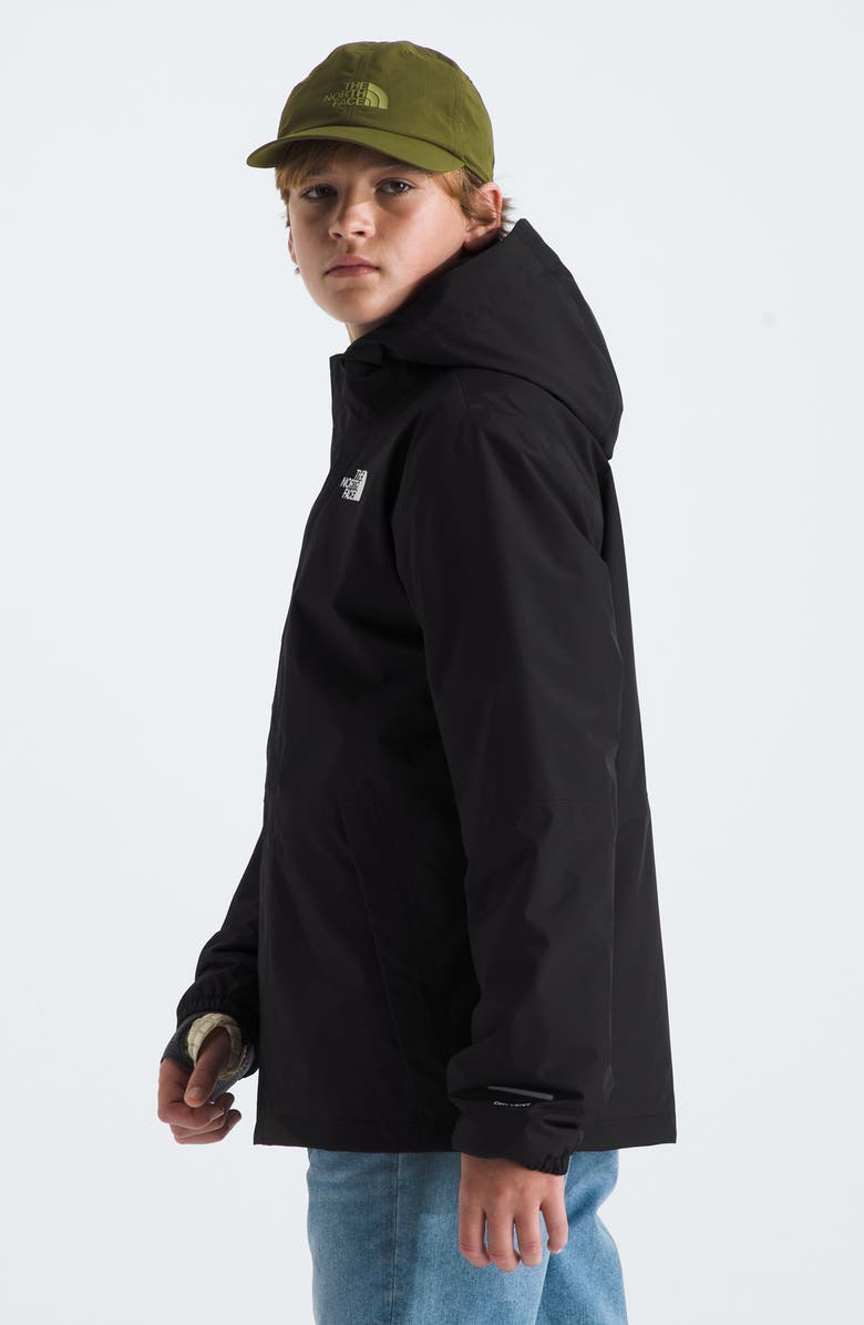 The North Face Kids' Antora Water Repellent Rain Jacket, Alternate, color, Tnf Black/ Tnf Black