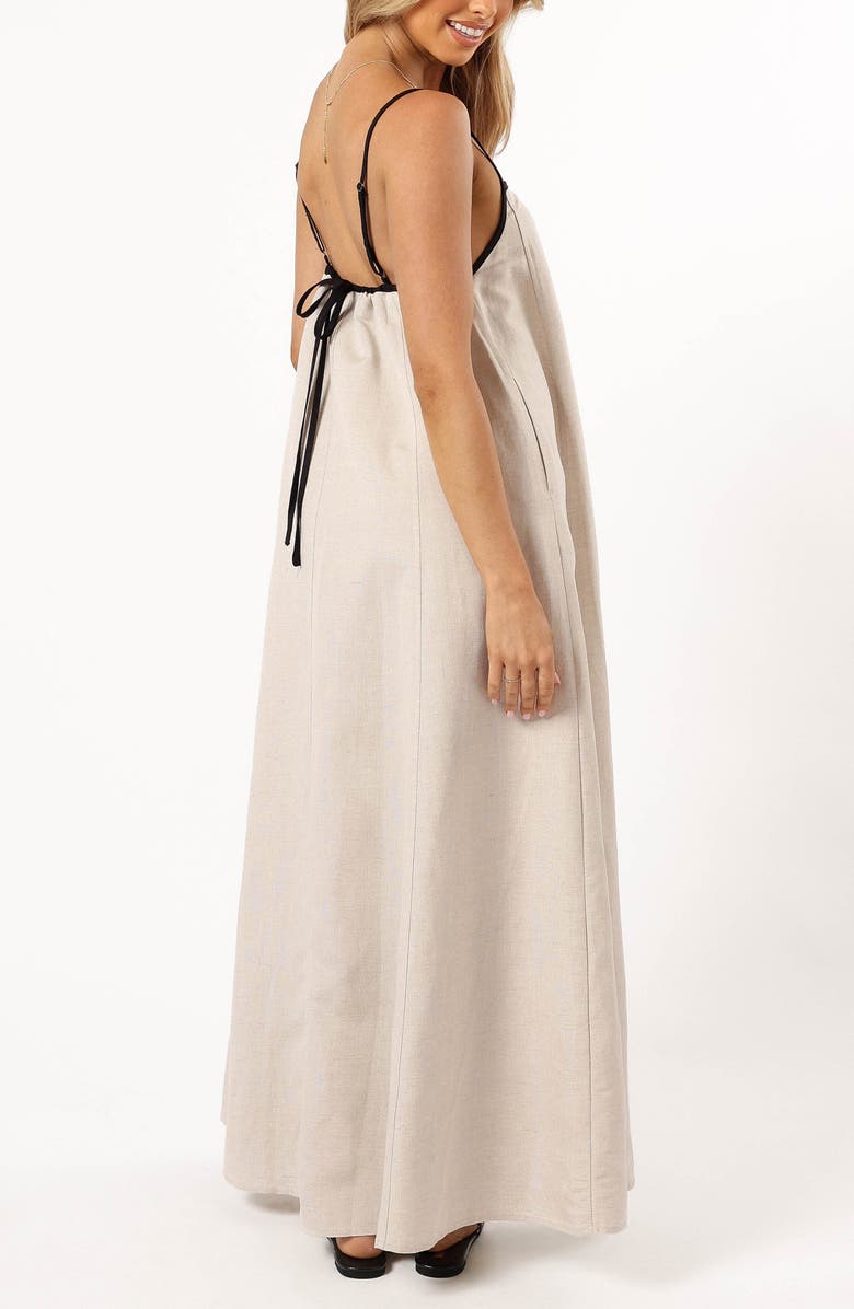 Petal & Pup Elliana Sleeveless Linen Blend A-Line Maxi Dress, Alternate, color,