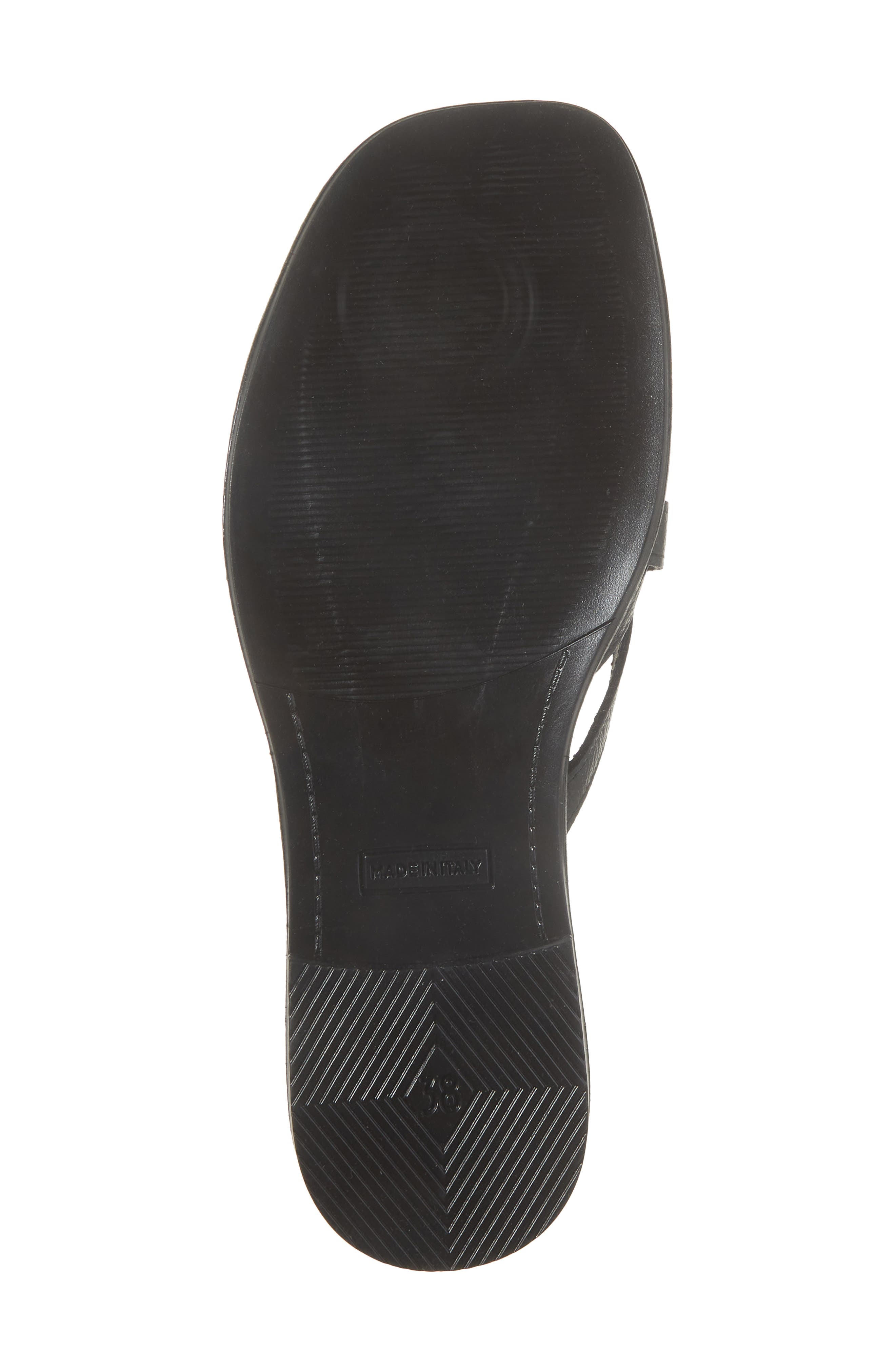 La Canadienne Francine Leather Slide Sandal, Alternate, color, Black