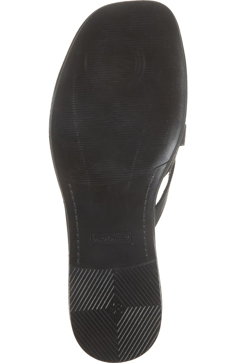 La Canadienne Francine Leather Slide Sandal, Alternate, color, Black