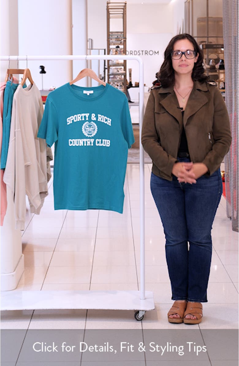 Varsity Crest Graphic T-Shirt, sales video thumbnail