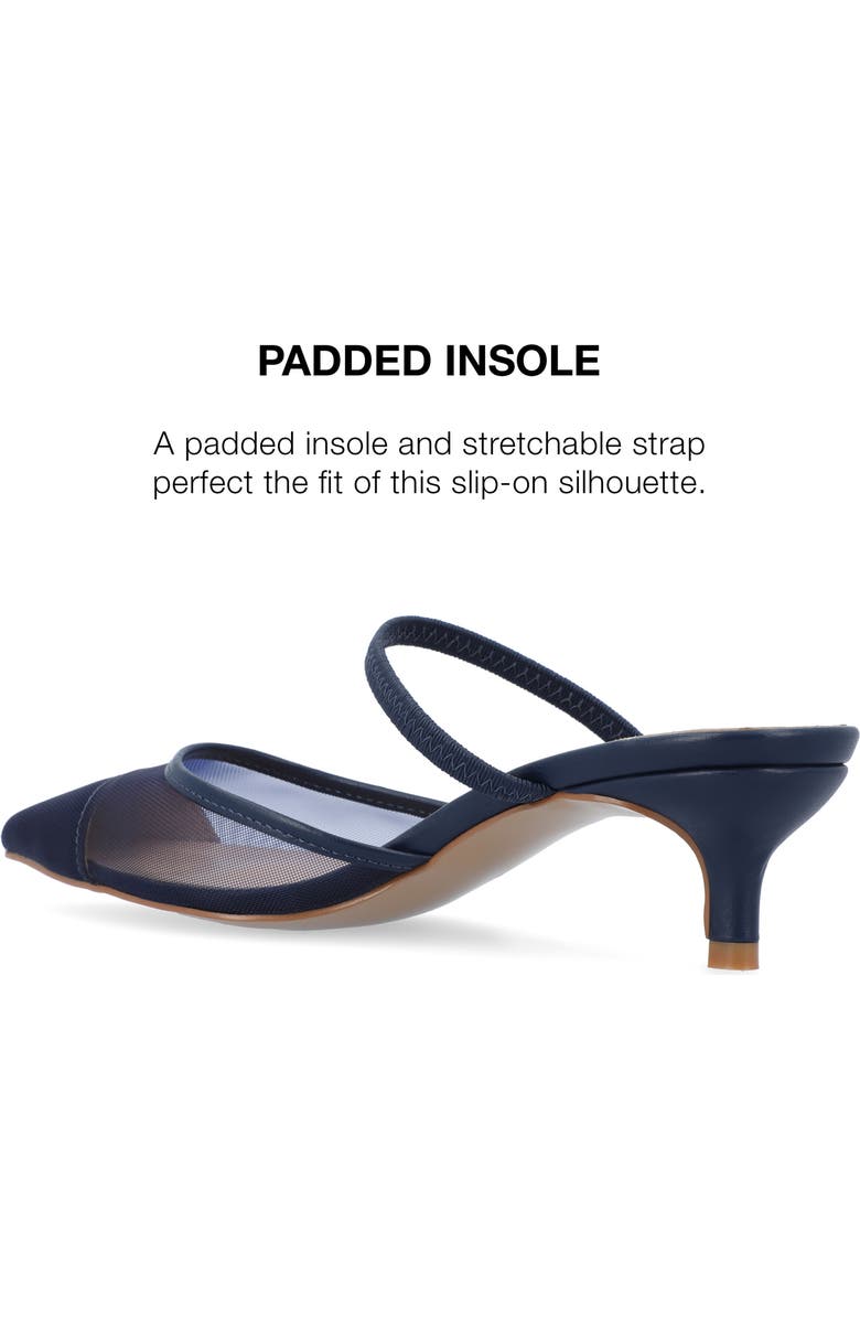 Journee Collection Allana Pointed Toe Pump, Alternate, color, Blue