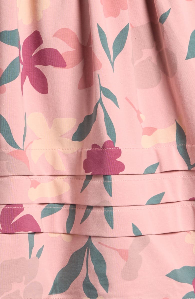 TINY TRIBE Kids' Floral Long Sleeve Cotton Dress, Alternate, color, 