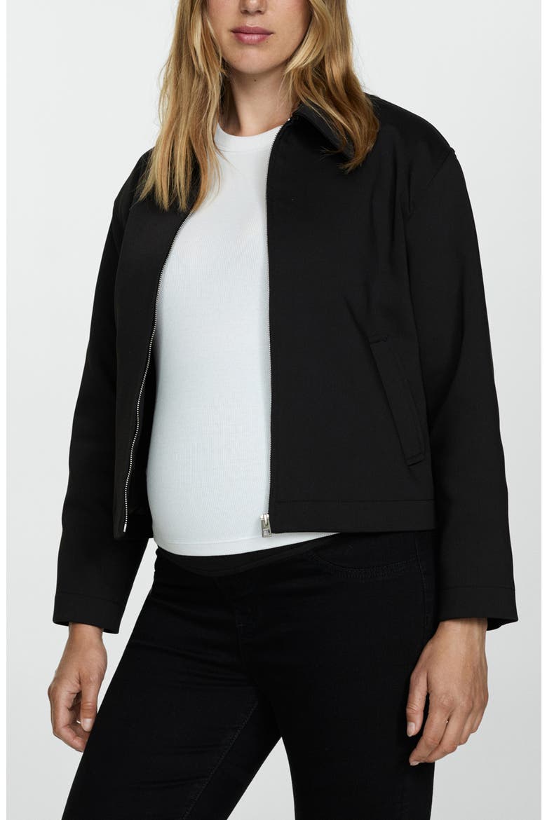 Over the Bump Flare Maternity Jeans, Alternate, color, BLACK DENIM