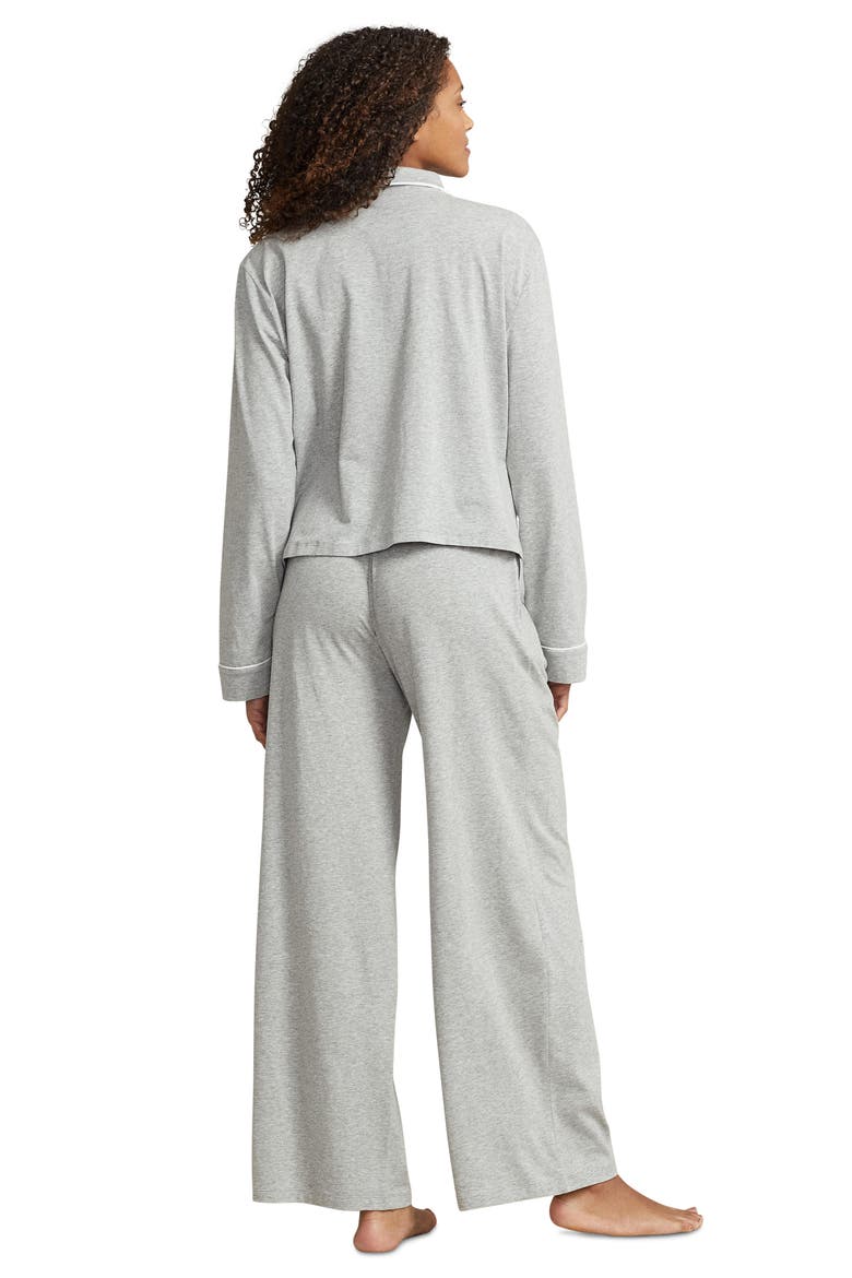 Jersey Pajamas, Alternate, color, HEATHER GREY