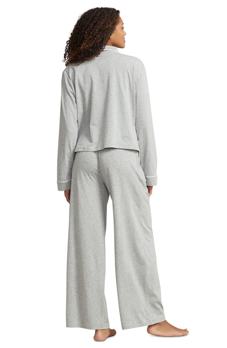 Polo Ralph Lauren Jersey Pajamas, Alternate, color, Heather Grey