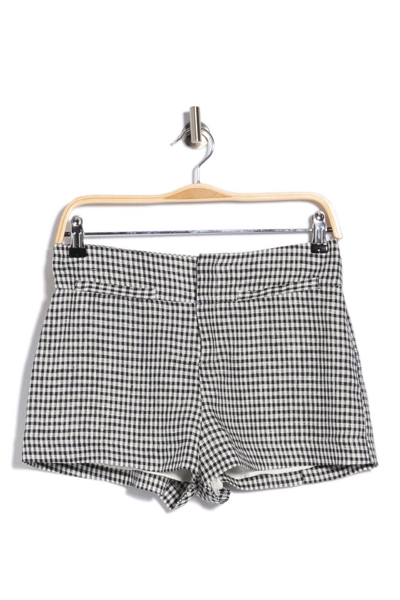 Everett High Waist Shorts, Alternate, color, REMY CHECK