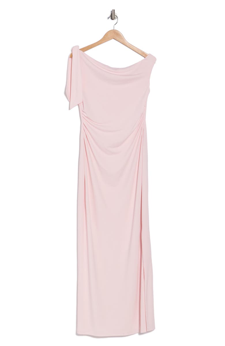 WAYF Ruched Midi Dress, Alternate, color, Baby Pink
