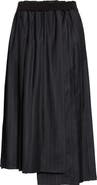 NACKIYÈ Joan Pinstripe Stretch Wool Blend Skirt