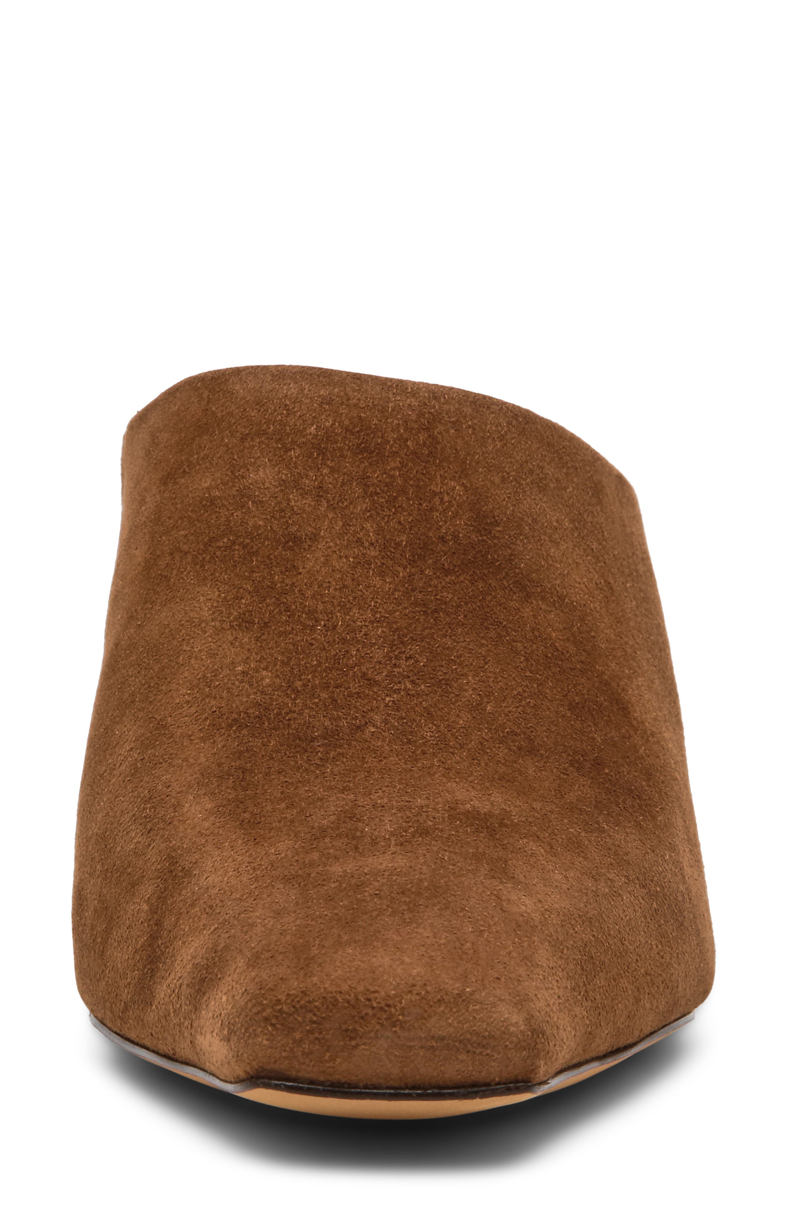 Jamason Leather Heeled Mule, Alternate, color, LIGHT BROWN SUEDE