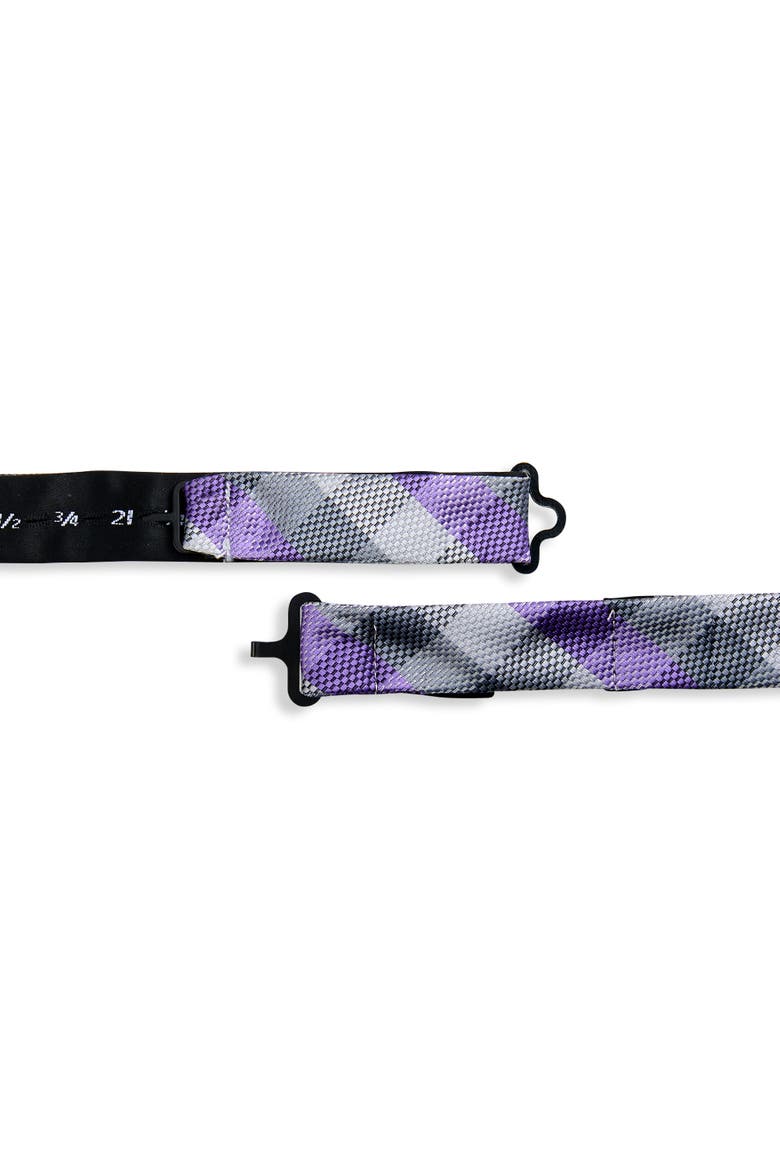 Big & Tall Check Bow Tie, Alternate, color, PURPLE