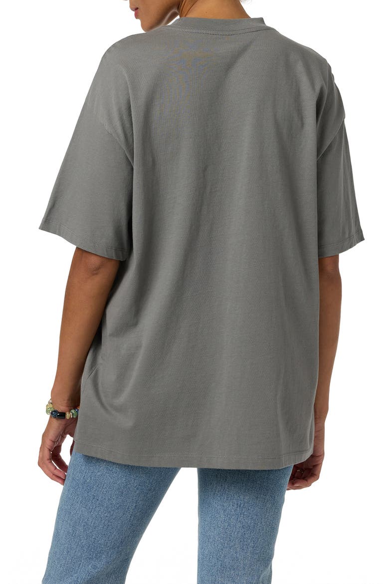 Tropic Meltdown Oversized Graphic T-Shirt, Alternate, color, GARGOYLE