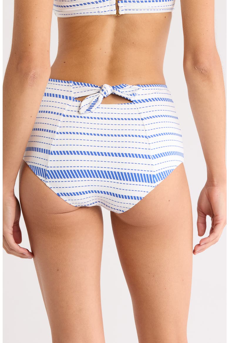 Elsi High Waist Bikini Bottoms, Alternate, color, TIKI AZURE