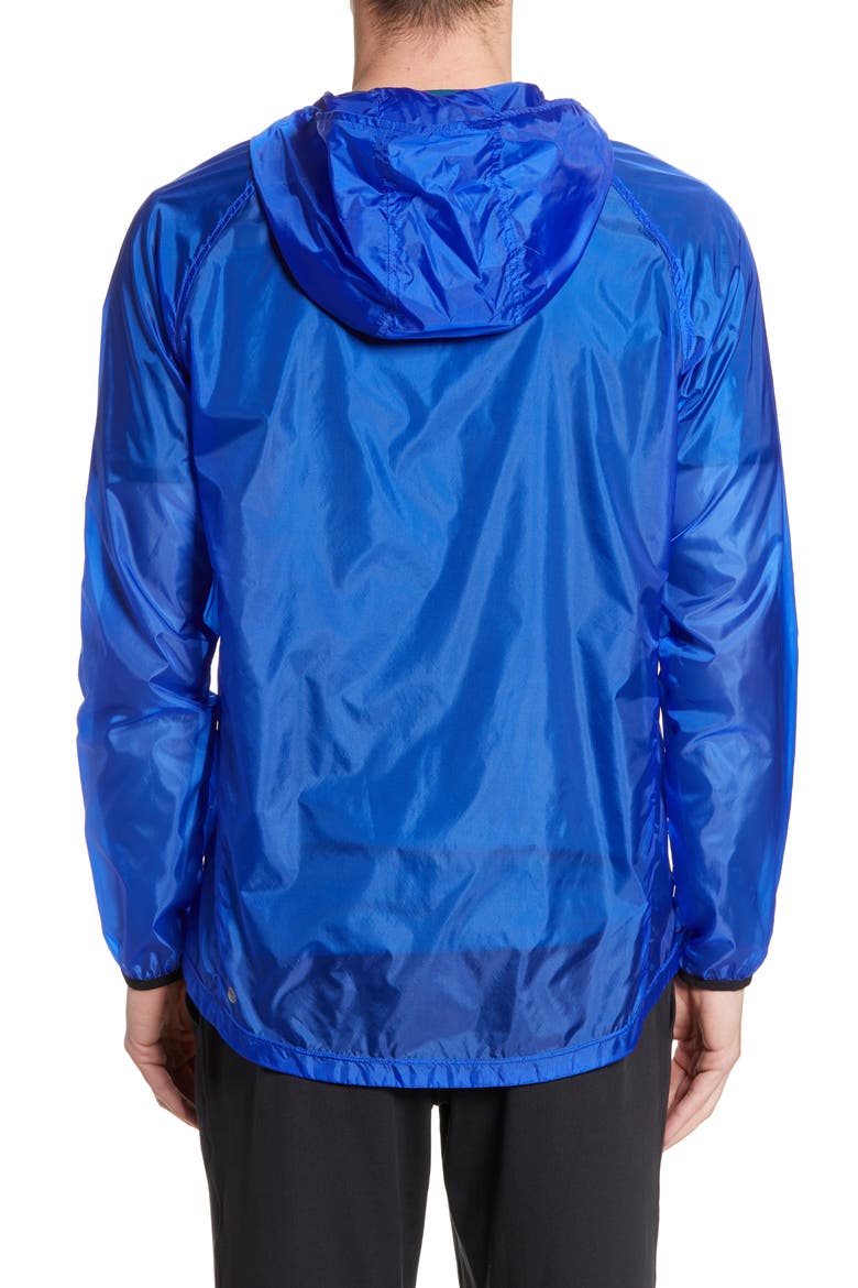 Hooded Nylon Windbreaker, Alternate, color, BLUE MARINE