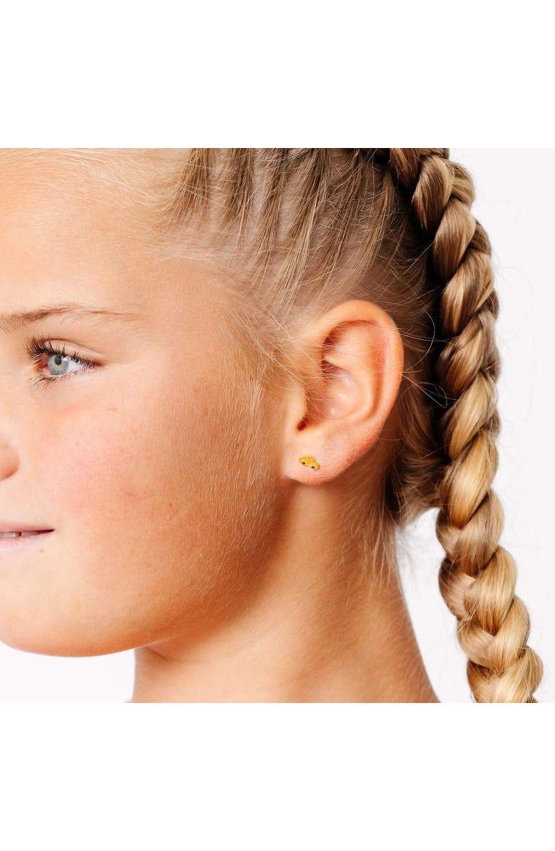 Pip Pop Taxi Stud Earrings, Alternate, color, Yellow