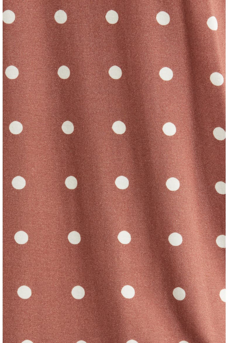 Moonlight Eco Short Pajamas, Alternate, color, BROWN SHARI DOT