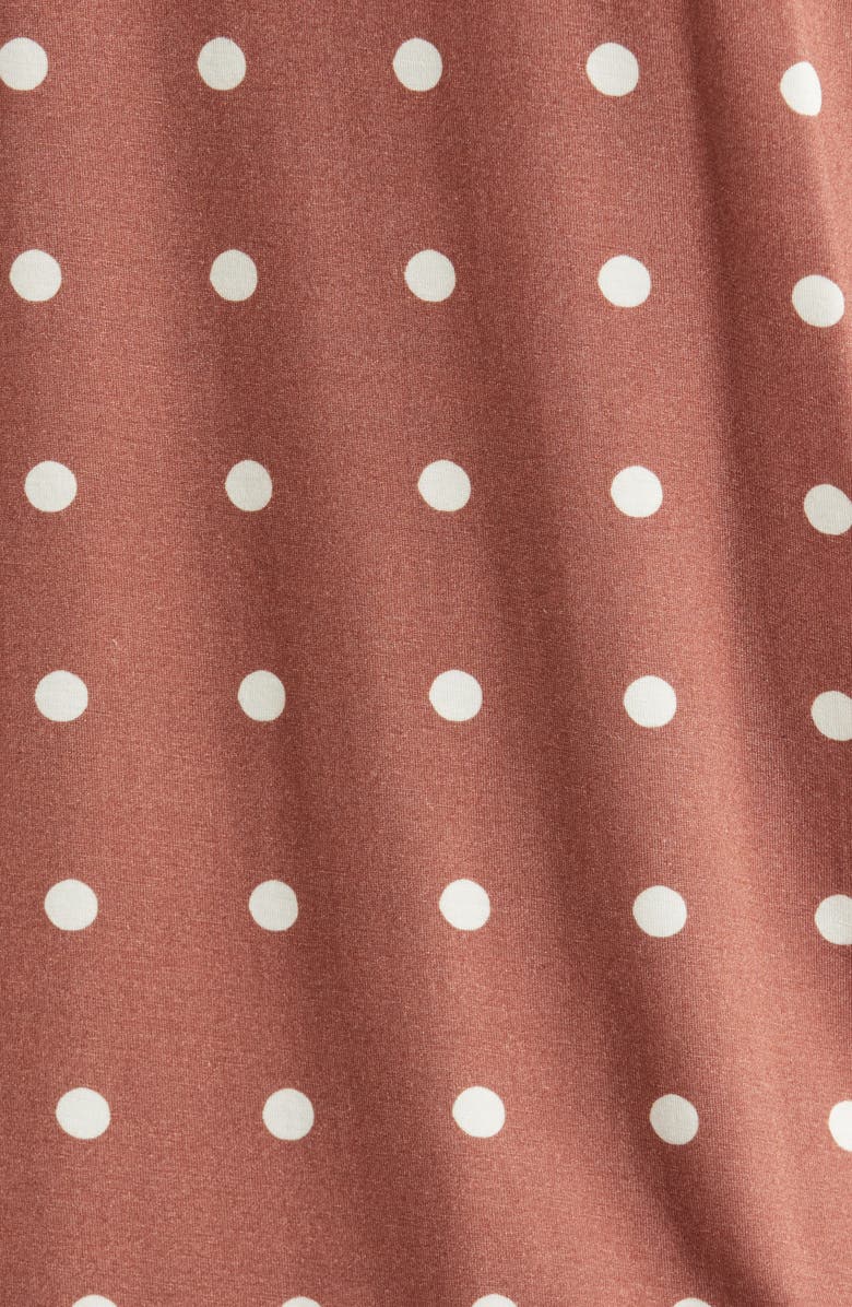 Nordstrom Moonlight Eco Short Pajamas, Alternate, color, Brown Shari Dot