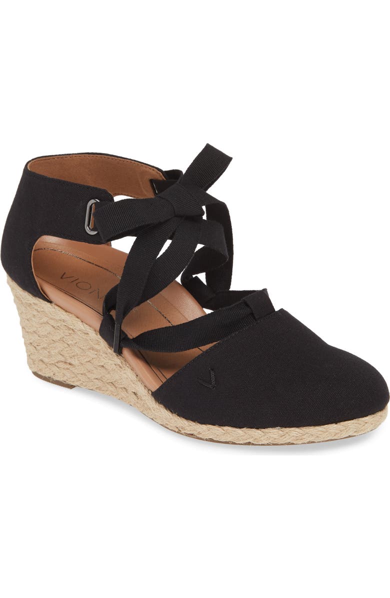 Vionic Kaitlyn Open Sided Wedge Sandal, Main, color,