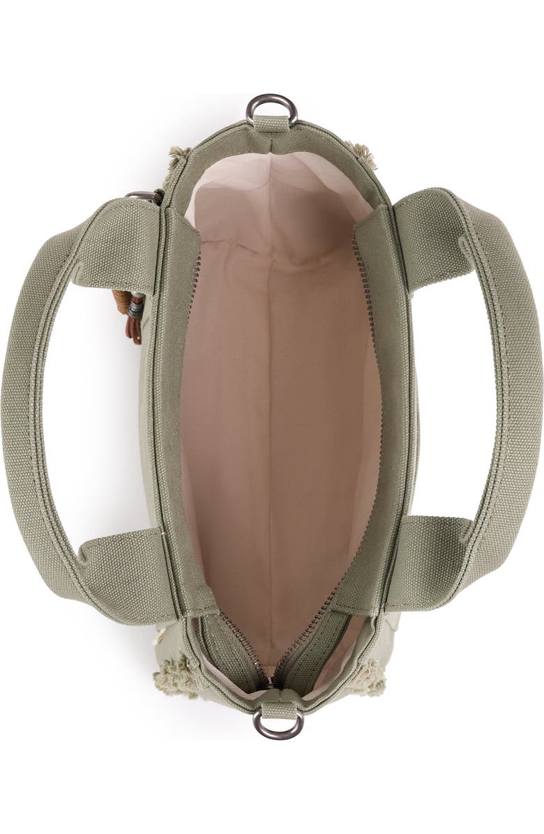 WILT Clothing Selma Frayed Mini Tote, Alternate, color, Army Sage