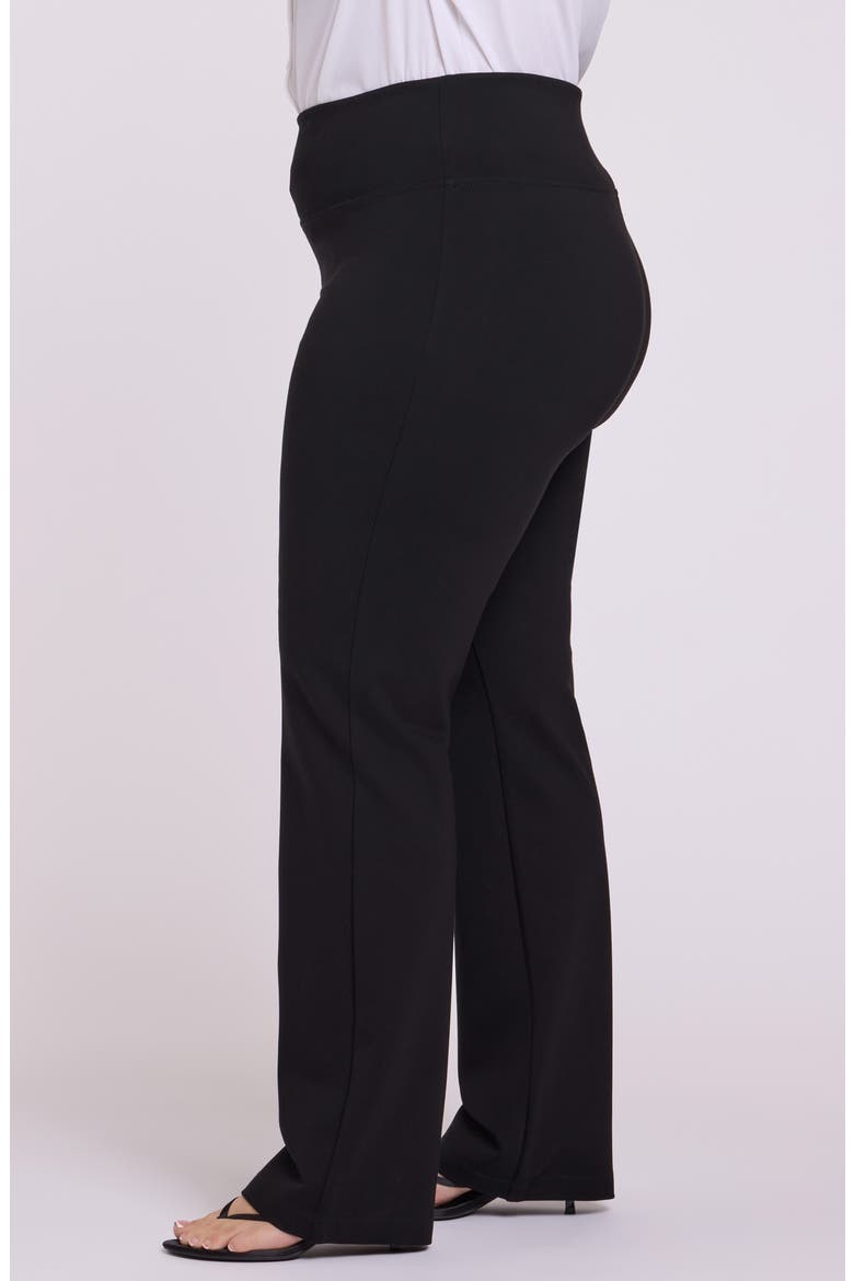 Sculpt-Her™ Pull-On Straight Leg Ponte Pants, Alternate, color, BLACK